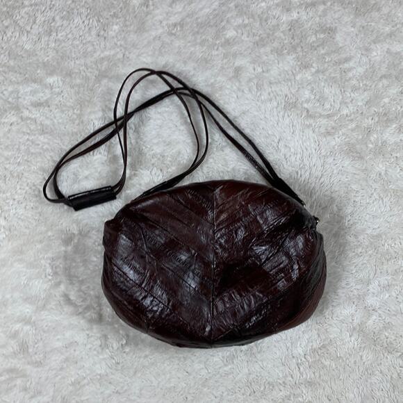 Unbranded Genuine eel skin panel shoulder bag - Picture 1 of 7